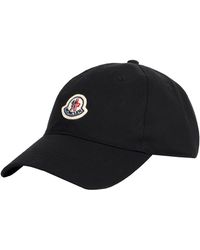 Moncler - Classic Logo Baseball Cap Black - Lyst