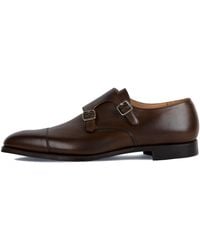 Crockett & Jones - Lowndes Double Monk Strap Calf Leather Shoe - Lyst