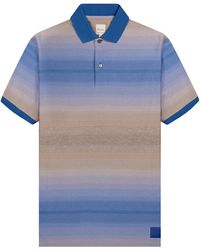 Paul Smith - Stripe Ss Polo Shirt Blue/multi - Lyst