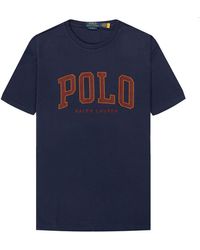 Polo Ralph Lauren - Polo College Logo T-shirt Cruise Navy - Lyst