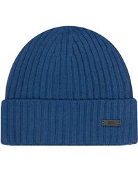 BOSS - Fati_M Classic Ribbed Beanie Hat - Lyst
