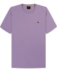 Paul Smith - Ps Classic Zebra Crew T-shirt Lilac - Lyst