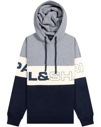 paul and shark overhead logo hoodie