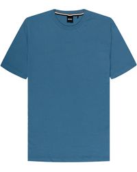 BOSS - Thompson Basic T-shirt Blue - Lyst