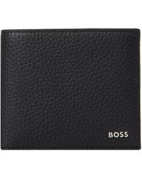 BOSS - Crosstown Leather Wallet Black - Lyst