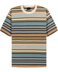 Paul Smith - Multi Stripe Ss T-shirt Blue/orange/yellow - Lyst