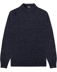 Paul & Shark - Speckled Wool Crewneck Knit Navy - Lyst