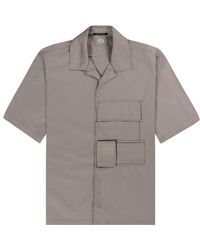 C.P. Company - Metropolis Multi Pocket Ss Shirt Drizzle Grey - Lyst