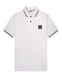 Stone Island - Box Logo Polo - Lyst