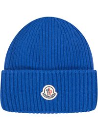 Moncler - Cashmere Blend Classic Logo Beanie - Lyst