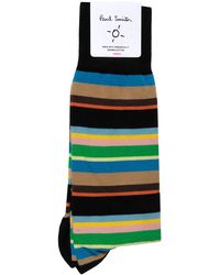 Paul Smith - Franklin Stripe Socks Black Multi - Lyst