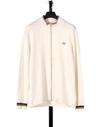 Pockets - Re- Fred Perry Bradley Wiggins Full Zip Track Top Off White - Lyst