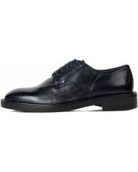 Paul Smith - Leather Derby Shoes Dark Navy - Lyst