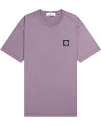 Lilac Stone Island T Shirt Discount, 50% OFF | www.colegiogamarra.com