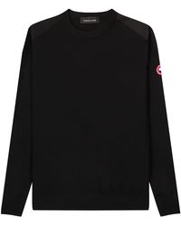 Canada Goose - Dartmouth Crew Neck Knit Black - Lyst