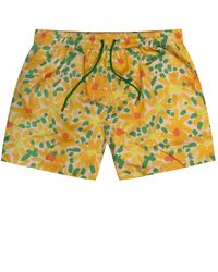 Paul Smith - Daisy Printed Swim Shorts Yellow/ Green - Lyst