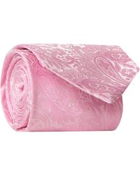 Eton - Paisley Printed Silk Tie Pink - Lyst