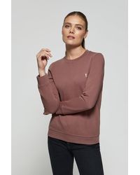 POLO CLUB - Schlichtes Sweatshirt Taupe-Rosa Mit Rundkragen Und Rigby Go Logo - Lyst