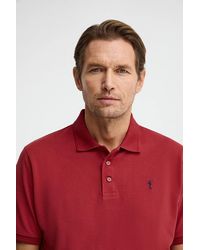 POLO CLUB - Polo Terra Bruciata A Maniche Corte Con Logo Ricamato Rigby Go - Lyst