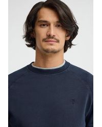 POLO CLUB - Felpa Blu Marino A Girocollo E Ricamo Rigby Go - Lyst