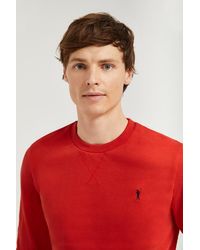 POLO CLUB - Schlichtes Sweatshirt Rot Mit Rundkragen Und Rigby Go Logo - Lyst