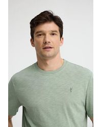 POLO CLUB - Maglietta Verde Pallido A Maniche Corte E Fit Ampio Con Logo Rigby Go - Lyst