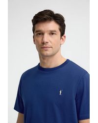 POLO CLUB - Maglietta Blu Presidenziale A Maniche Corte E Ricamo Rigby Go - Lyst