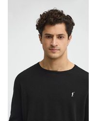 POLO CLUB - Maglione Nero A Girocollo Con Logo Rigby Go - Lyst