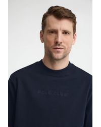 POLO CLUB - Maglietta Blu Marino, Dal Fit Amplio Con Ricamo - Lyst