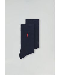 POLO CLUB - Set Uomo Con Due Paia Di Calzini Blu Con Logo Rigby Go - Lyst