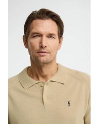 POLO CLUB - Maglione A Maniche Corte Con Scollo A V E Logo Rigby Go - Lyst