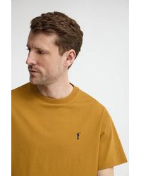 POLO CLUB - Maglietta Color Senape A Maniche Corte E Ricamo Rigby Go - Lyst