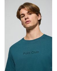 POLO CLUB - Maglietta A Maniche Corte E A Girocollo Con Logotipo - Lyst