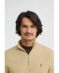 POLO CLUB - Maglione Con Collo A Cerniera Con Logo Rigby Go - Lyst