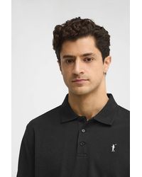 POLO CLUB - Polo Nera A Maniche Corte, Regular Fit Con Ricamo Rigby Go - Lyst