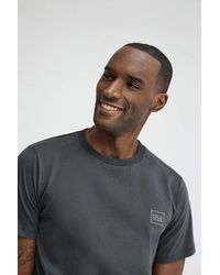 POLO CLUB - Maglietta Grigio Pietra Dal Fit Dritto Con Toppa - Lyst