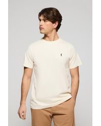 POLO CLUB - Maglietta Ecrù A Girocollo E Ricamo Rigby Go - Lyst
