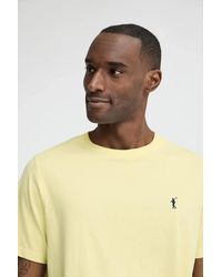 POLO CLUB - Maglietta Giallo Chiaro A Maniche Corte E Ricamo Rigby Go - Lyst