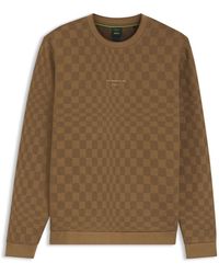 Porsche Lifestyle - Sweatshirt With Pascha Check Jacquard - Lyst