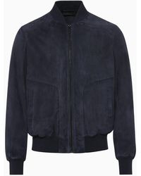 Porsche Design - Goat Suede Leather Jacket - Lyst