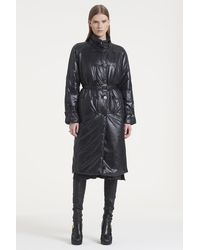 Ports 1961 Double Breasted Down Trench Coat - Black
