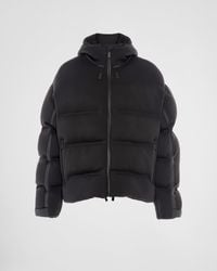 Prada - Gepolsterte Jacke Aus Recyceltem Double Jersey - Lyst