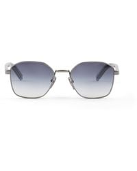 Prada - Sunglasses With The Iconic Metal Plaque - Lyst