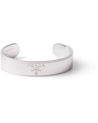 Prada - Bracelet Jonc Logo Jewels, Homme, Taille - Lyst