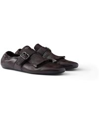 Prada - Shuffle Monkstrap-Schuhe Mit Fransen, Herren, Größe 10,5 - Lyst