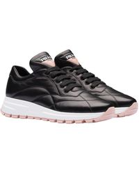 Prada Sporty Quilted Nappa Leather Sandals in Black - Lyst