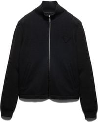 Prada - Cárdigan De Lana Y Cachemir Con Cremallera, Hombre, Talla - Lyst