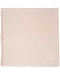 Prada - Symbole Silk And Wool Jacquard Shawl - Lyst
