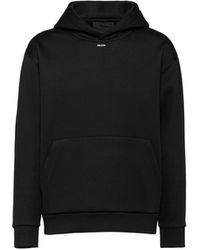 Prada - Sudadera Con Capucha De Algodón Técnico, Hombre, Talla - Lyst