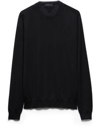 Prada - Cashmere And Silk Crew-Neck Sweater - Lyst